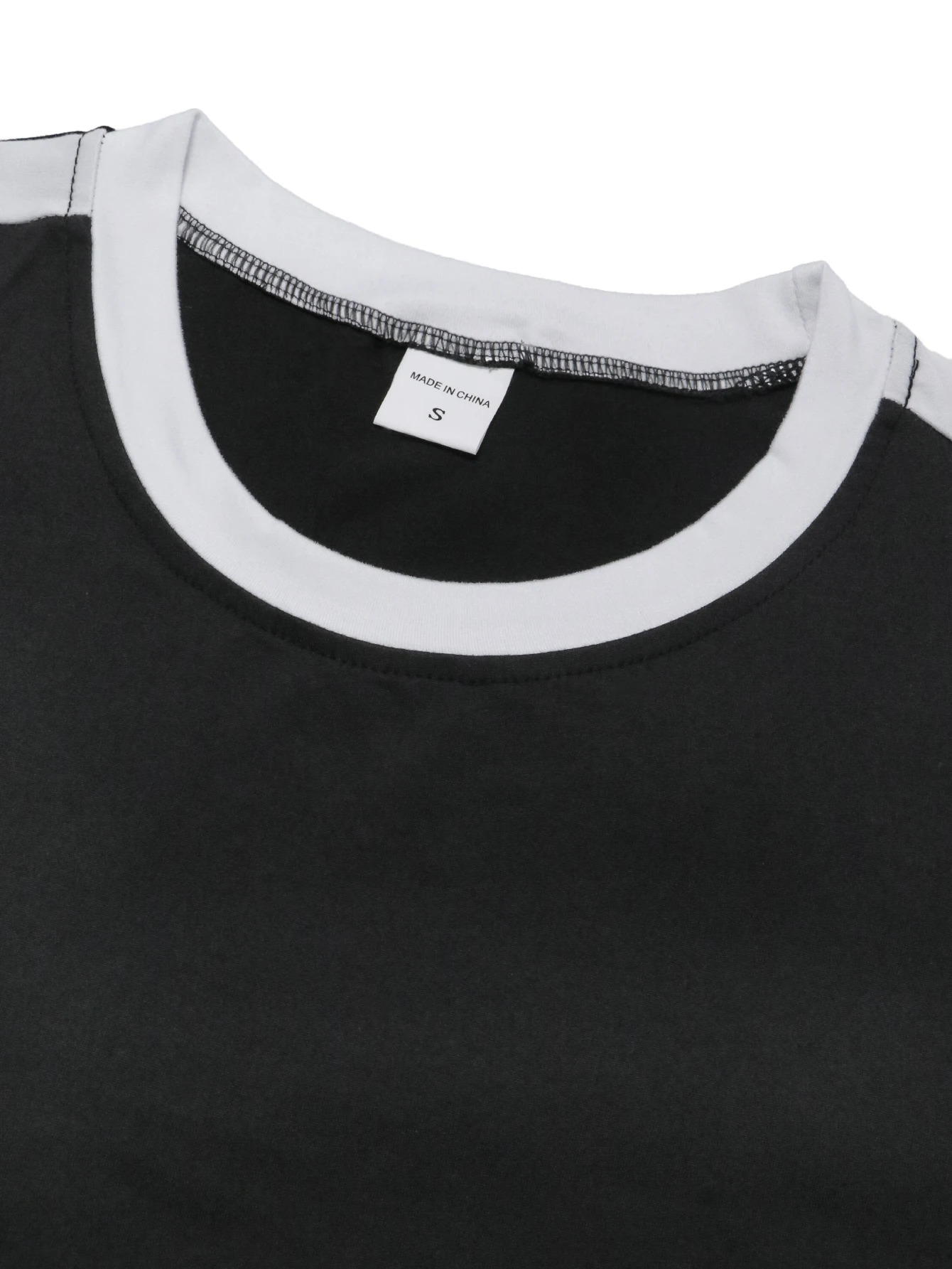 summer elastic casual short sleeved mens daily party family social color matching Tshirt solid retro streetwear 250430Z