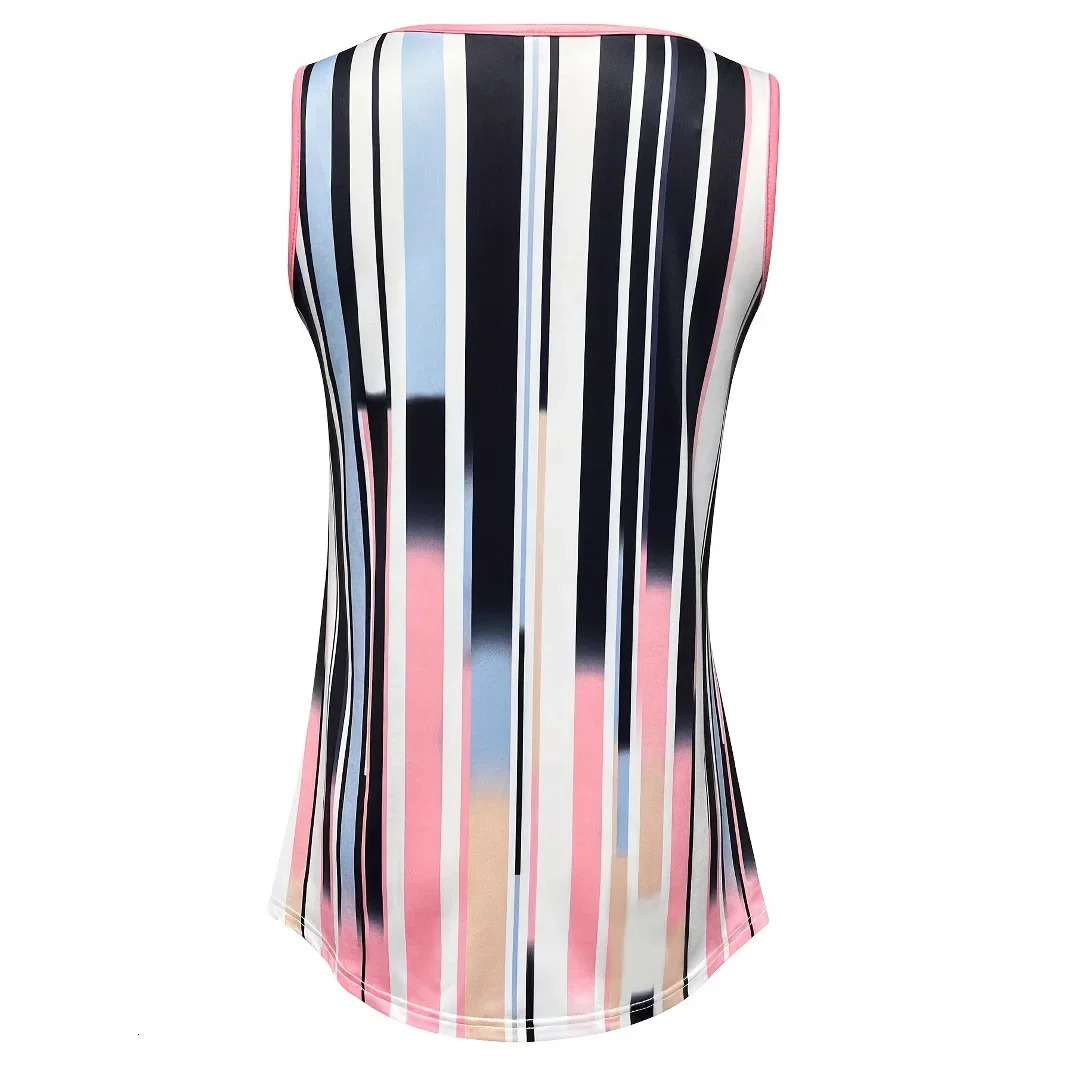 Cross Order Striped Plus Size Womens Clothing Vest Top Fashion Oversized Underwear in Chinese Mainland 250430Z