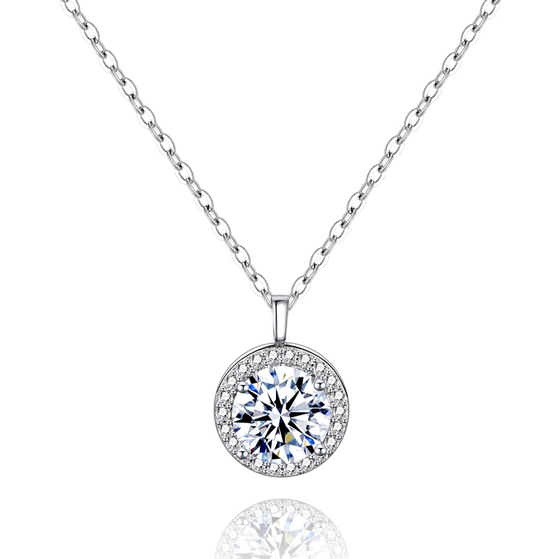luxury necklaces designer necklace for woman moissanite pendant Stainless Steel Geometry Fashion Choker Pendant Necklace Beads Chain Jewelry Accessori
