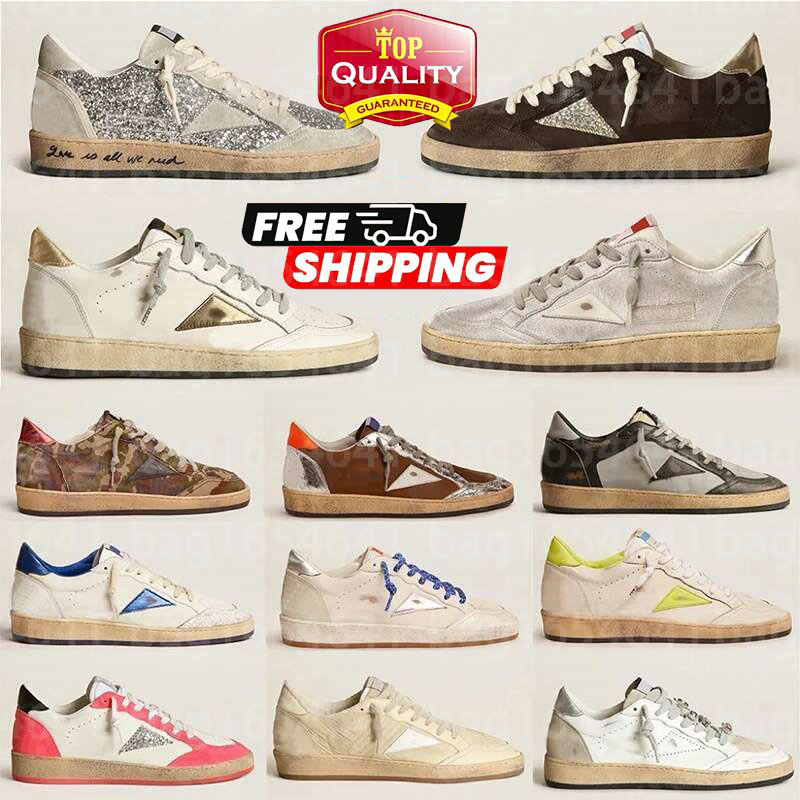 Designer Shoes Old Shoe Loafers Sneakers Super-star S Shoes Leather Italy Dirty Brand Women Men Ball Casual Star Trainers Top One