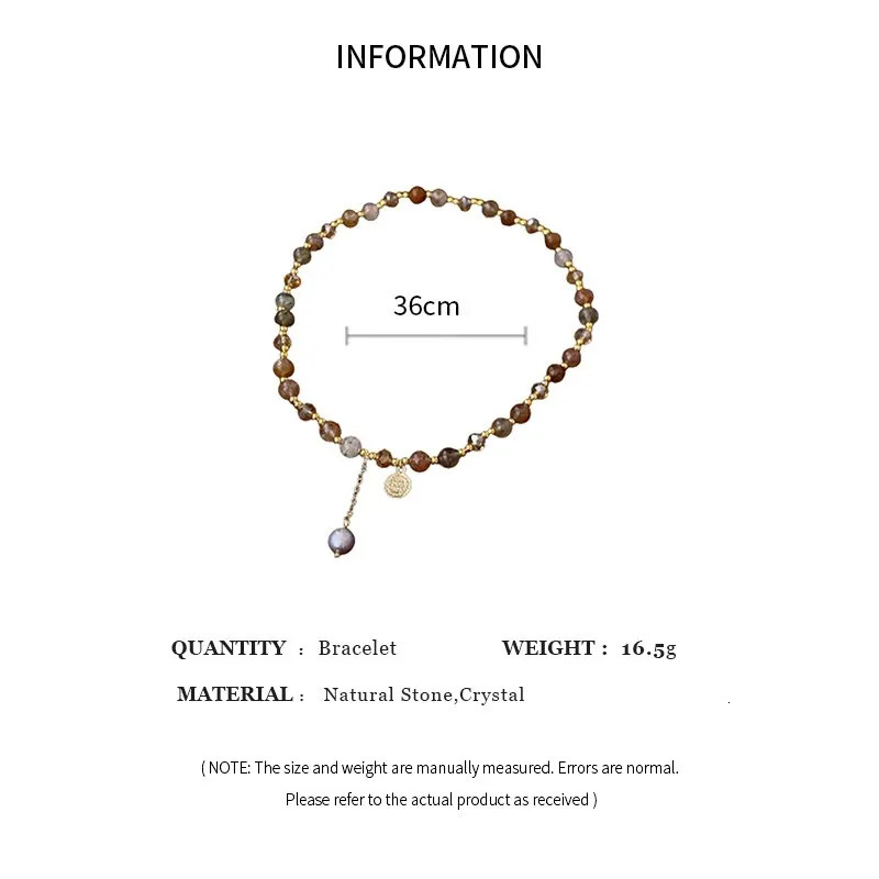 Vintage natural stone chain bracelet bracelet men and women ethnic crystal beads bracelet bracelet jewellery wristbands