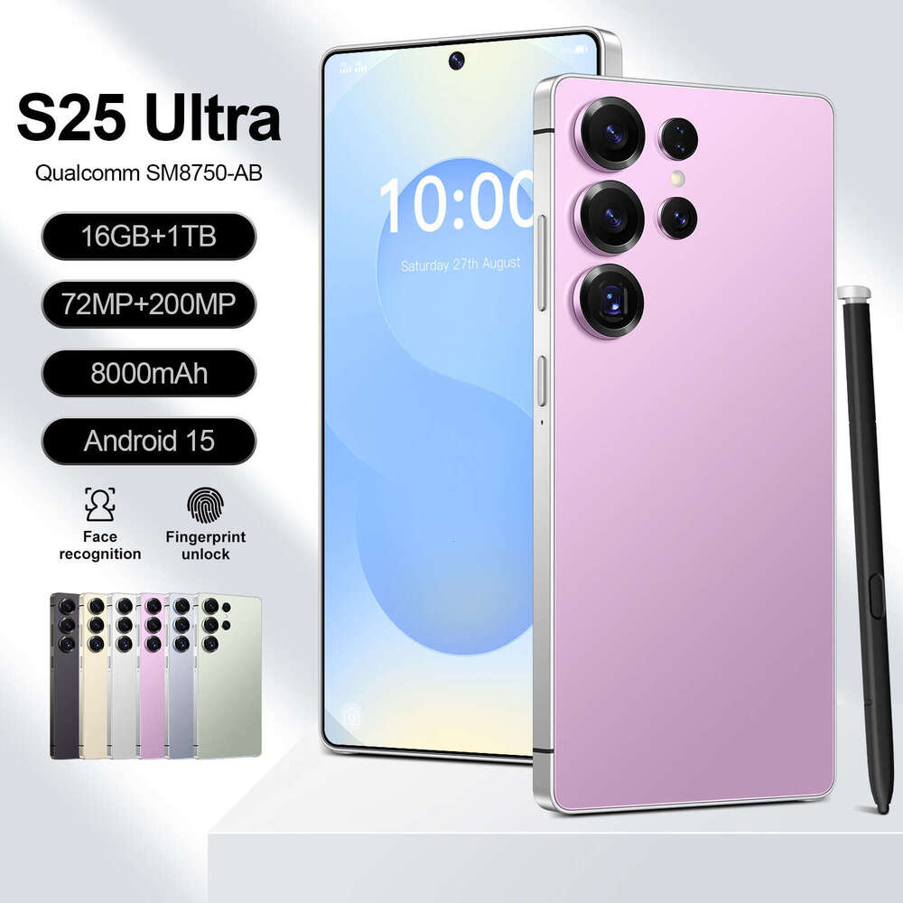 2025 hot Android Smartphone S25 Ultra: Durable Build + High-Speed Internet Capabilities (8 Core)