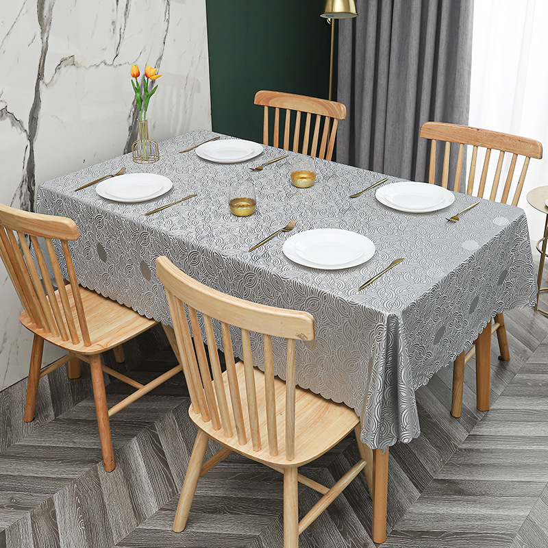 W52 simple non-slip PU waterproof, oil-proof, scalding-proof tablecloth tablecloth pvc household coffee table tablecloth rectangular