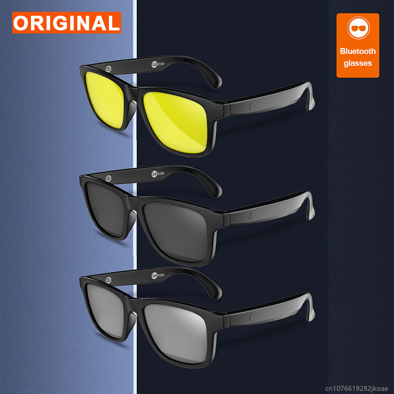 New C8 Lite Glasses Earphones Wireless Bluetooth HD Mic Call Headphones Light Weight Sunglasses Earbud HiFi Stereo Driving Headset