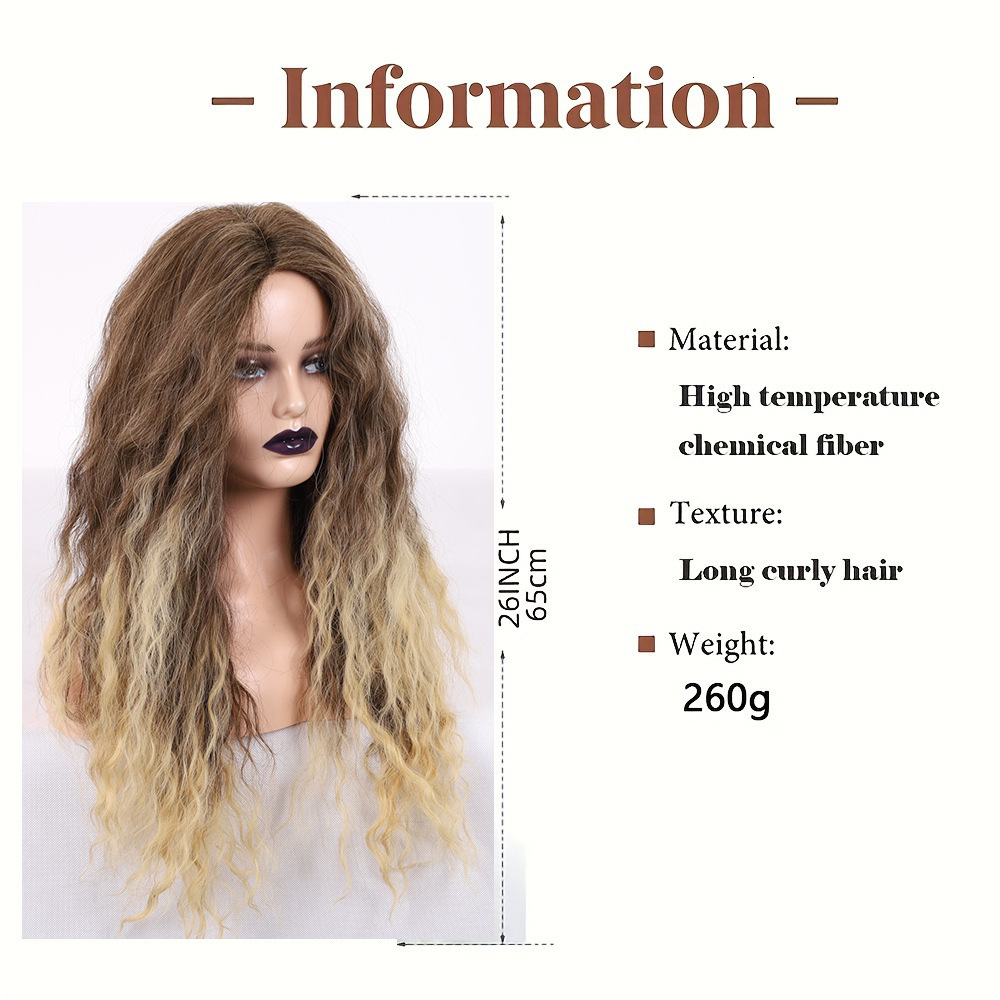 wig women fluffy long curly hair small roll chopsticks roll wig