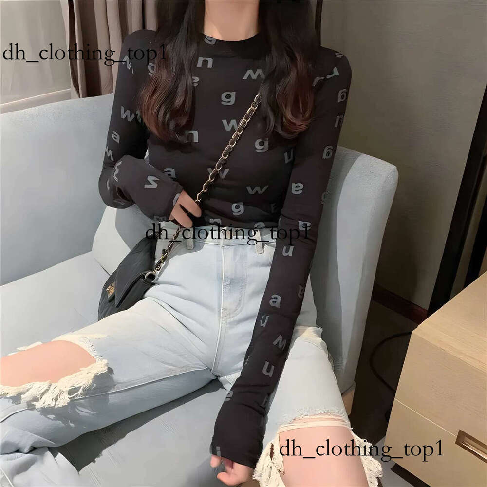 Womens Tshirt Tshirts Sleeve T-Shirt Tops For Woman Spring Summer Female Tee Designer Clothing Streetwear Wangs Top Da9