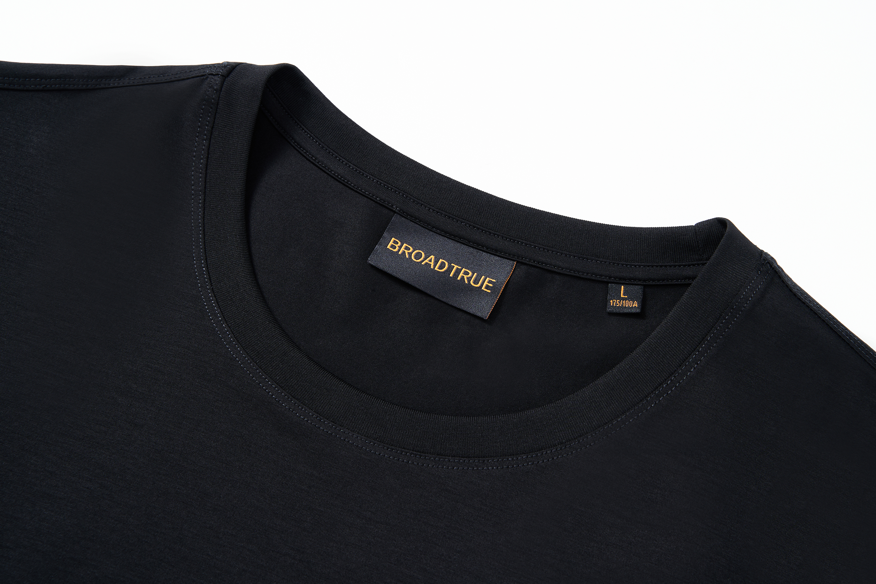 Light Luxury Minimalist T-shirt Summer Horse Cotton Black and White Solid Color Short Sleeve