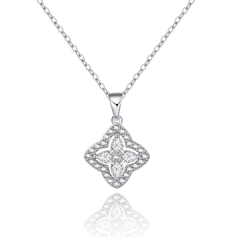 necklaces designer necklace luxury jewelry moissanite pendant Jewerly Women Necklace Choker Chain Rhinestone Pearl Round Geometry Necklaces Sweater Ch