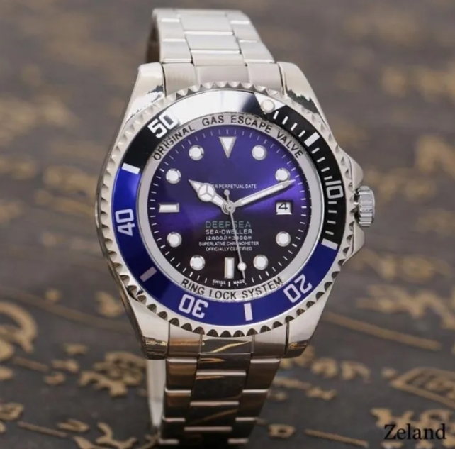 Deep Sea-Dwellers Rotex Brand Wrist Watches for Men Superplative Chronometer Quartz Watch High Quality Top Luxury 12800ft/3900m Clock Fashion Steel Strap Bracelet