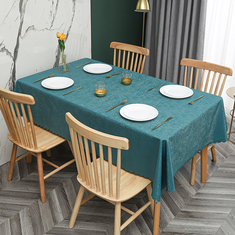 W52 simple non-slip PU waterproof, oil-proof, scalding-proof tablecloth tablecloth pvc household coffee table tablecloth rectangular