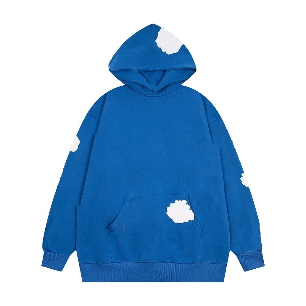 denim hoodie designer luxury jumpers 3D flora print 380g 100% cotton material wholesale price hoodies sweater