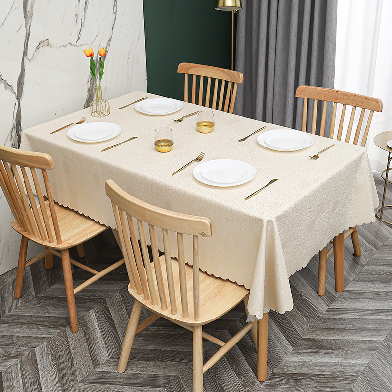 W51 simple non-slip PU waterproof, oil-proof, scalding-proof tablecloth tablecloth pvc household coffee table tablecloth rectangular