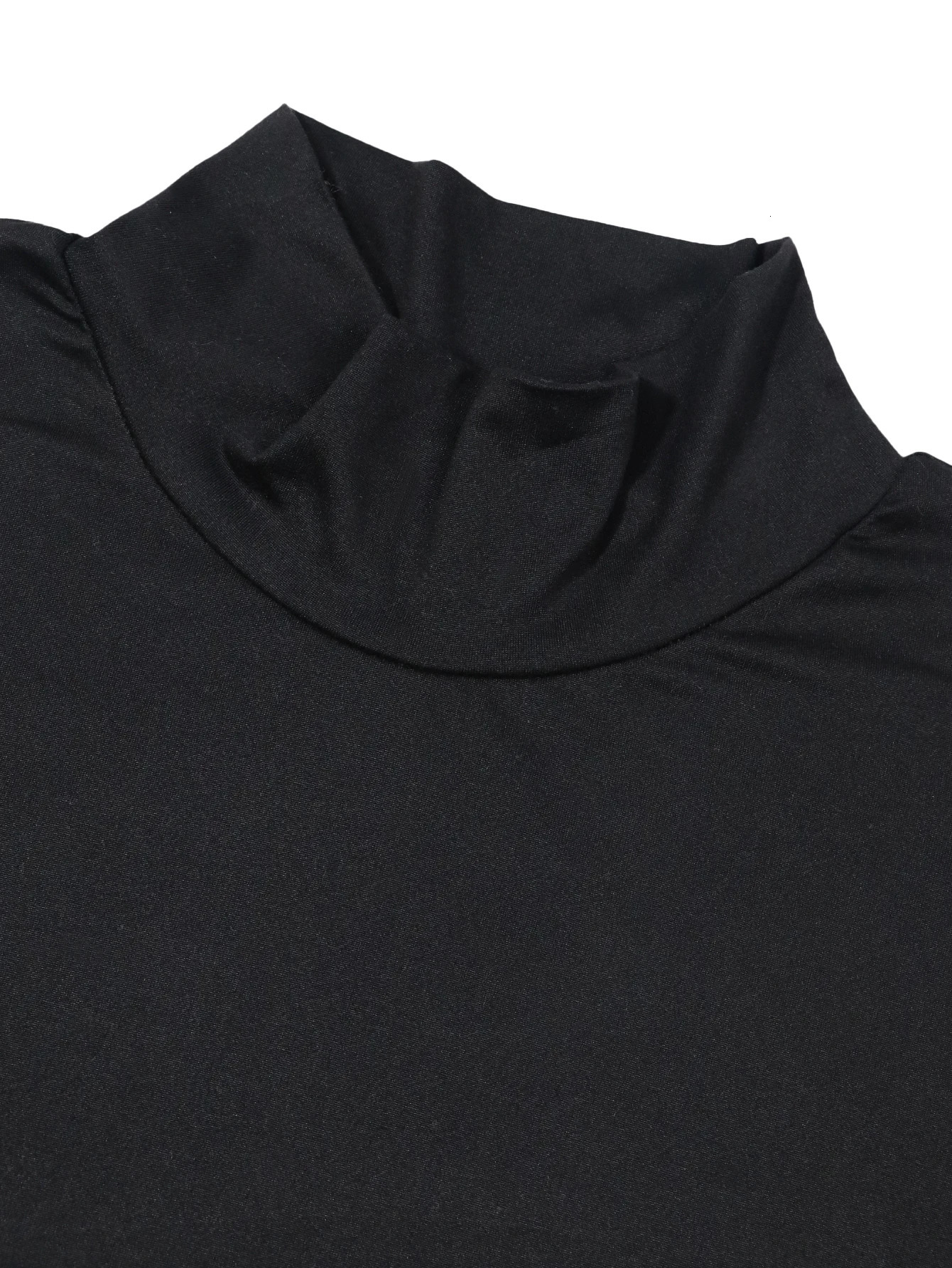 Mens summer leisure sports training daily plain weave high neck short sleeved Tshirt mens streetwear 250430Z