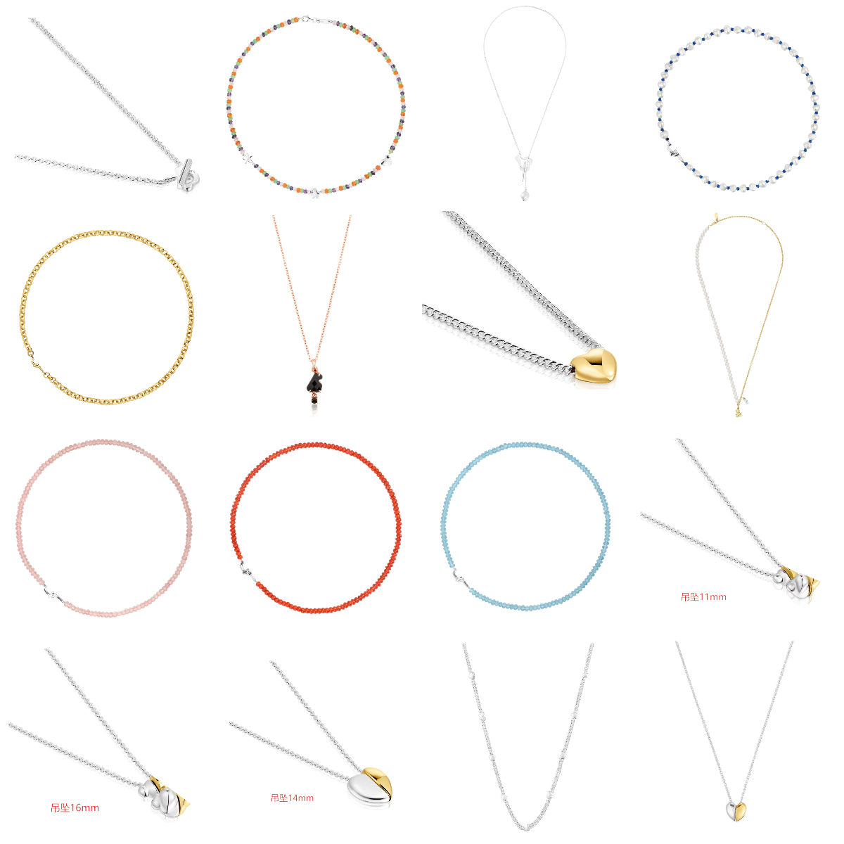 TOUS 925 Silver Necklace 2025 - Elegant Adjustable Chain