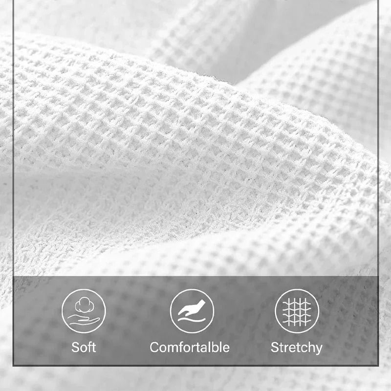 Mens waffles casual oversized Tshirt summer knitted short sleeved shirt basic solid color lightweight breathable streetwear 250430Z