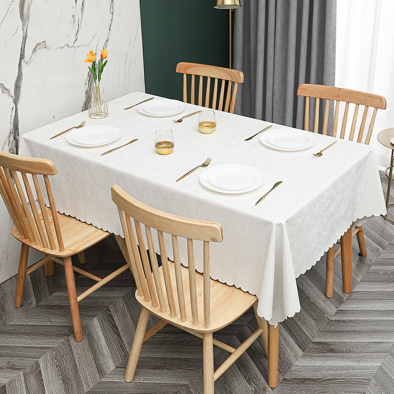 W53 simple non-slip PU waterproof, oil-proof, scalding-proof tablecloth tablecloth pvc household coffee table tablecloth rectangular