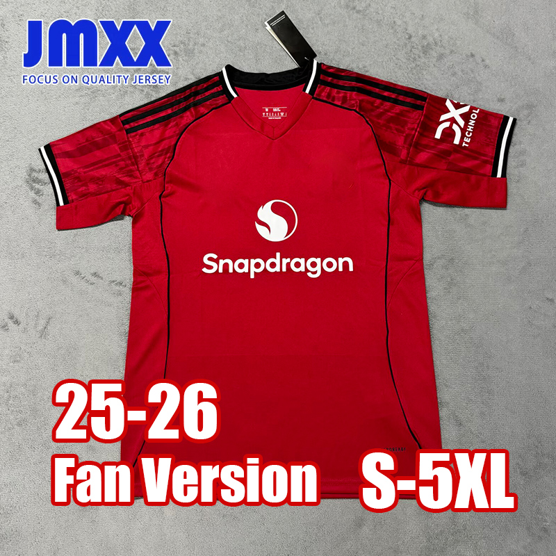 5XL 4XL XXXL JMXX 25 26 Soccer Jerseys Home Away Third Hojlund Rashford Zirkzee Fernandes Mainoo Antony Yoro Mens jersey Football Man Shirt 2025 Fan Version