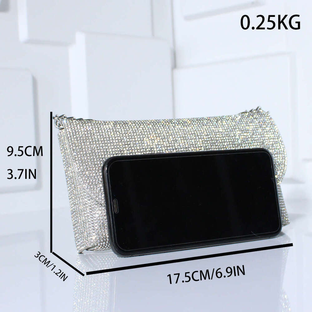 Dinner Bag Evening High End Full Of Rhinestones Banquet Shiny Handheld Bag Feminine Bag KQ