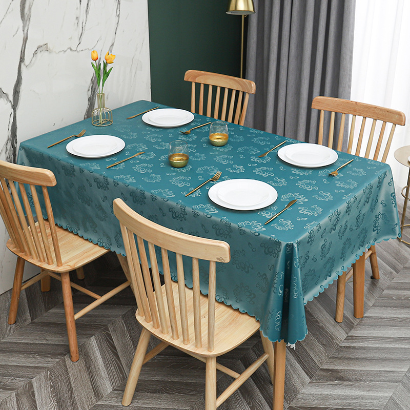 W51 simple non-slip PU waterproof, oil-proof, scalding-proof tablecloth tablecloth pvc household coffee table tablecloth rectangular