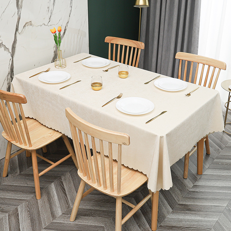 W51 simple non-slip PU waterproof, oil-proof, scalding-proof tablecloth tablecloth pvc household coffee table tablecloth rectangular