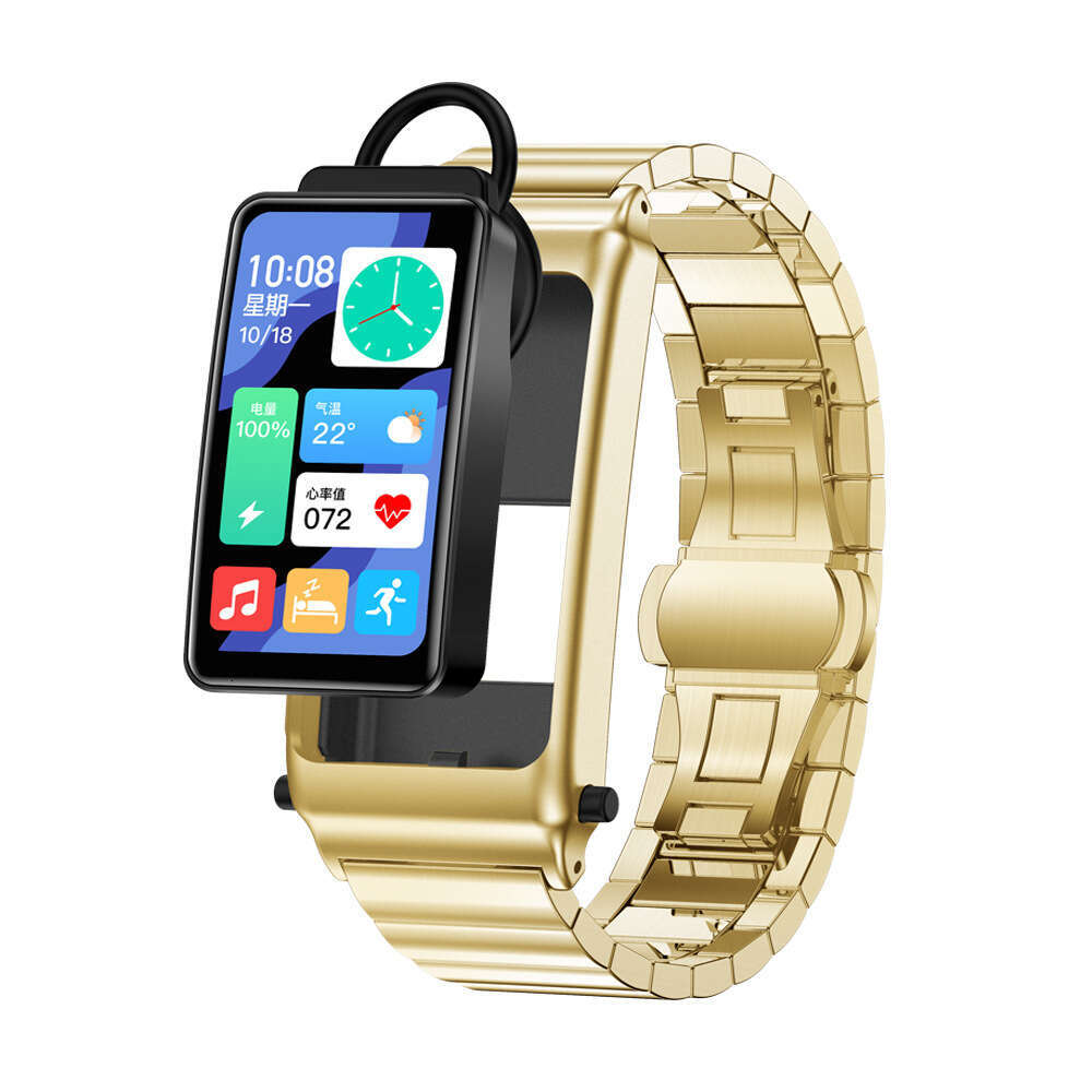 K80 smart bracelet Bluetooth headset 2-in-1 blood sugar call payment NFC access B7 ECG watch male