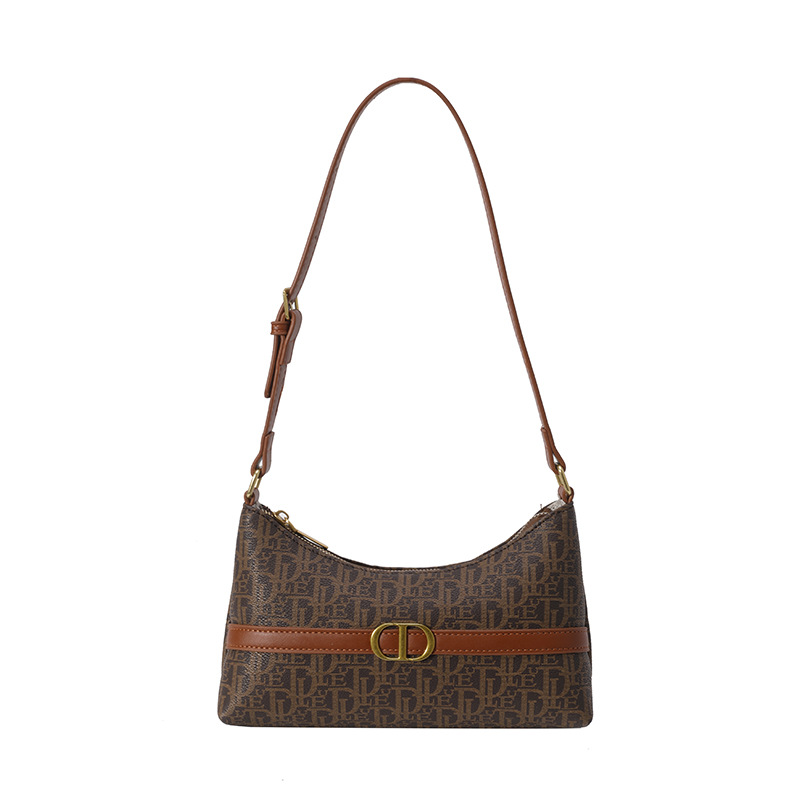 French high - end underarm bag for women New spring style Small square shoulder bag with diamond - shaped embroidered thread Versatile hand - held wom