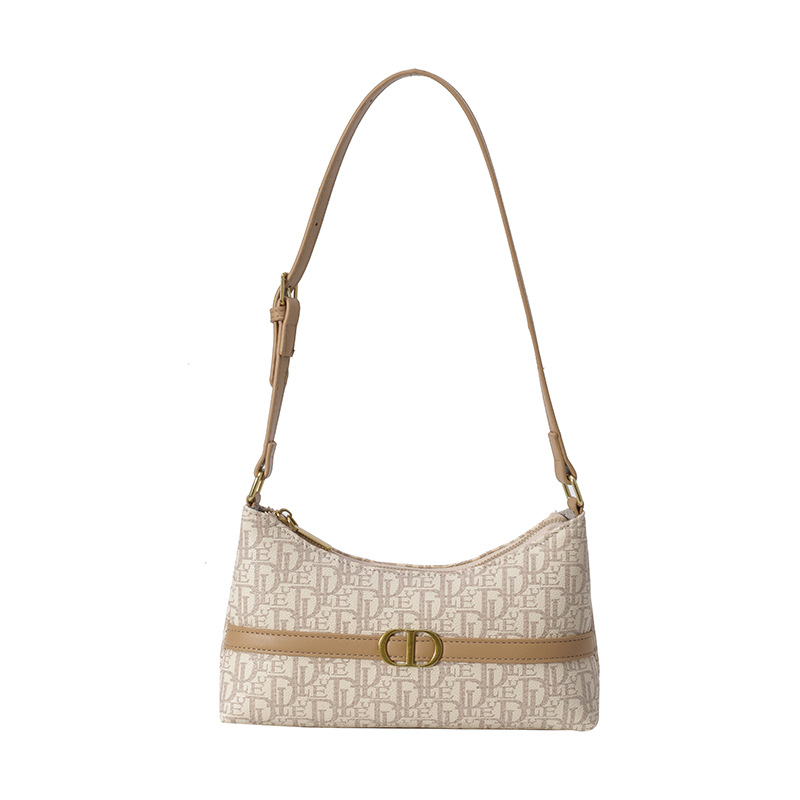 French high - end underarm bag for women New spring style Small square shoulder bag with diamond - shaped embroidered thread Versatile hand - held wom