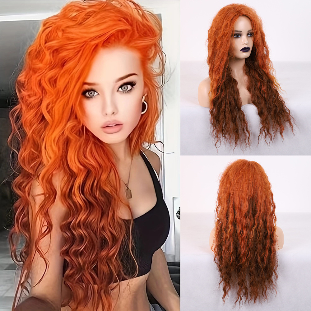 wig women fluffy long curly hair small roll chopsticks roll wig