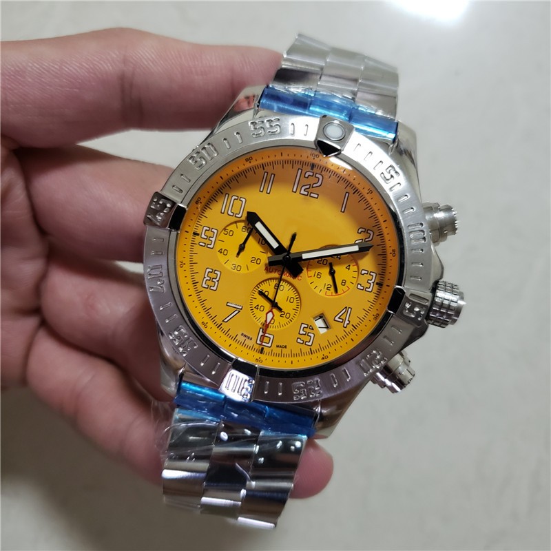 Top AAA Luxury Mens Watch breitlngnavitimer B01 B06 Chronograph Quartz Super Ocean heritage Hurricane Seawolf Watches 1884 Wristwatches Montre De luxe Orologio