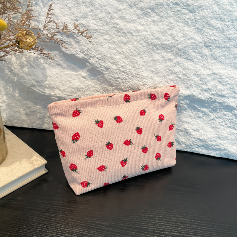 L227M Borsa Per Cosmetici Piccola Borsa Alla Moda Con Stampa Di Fragole Fresche…