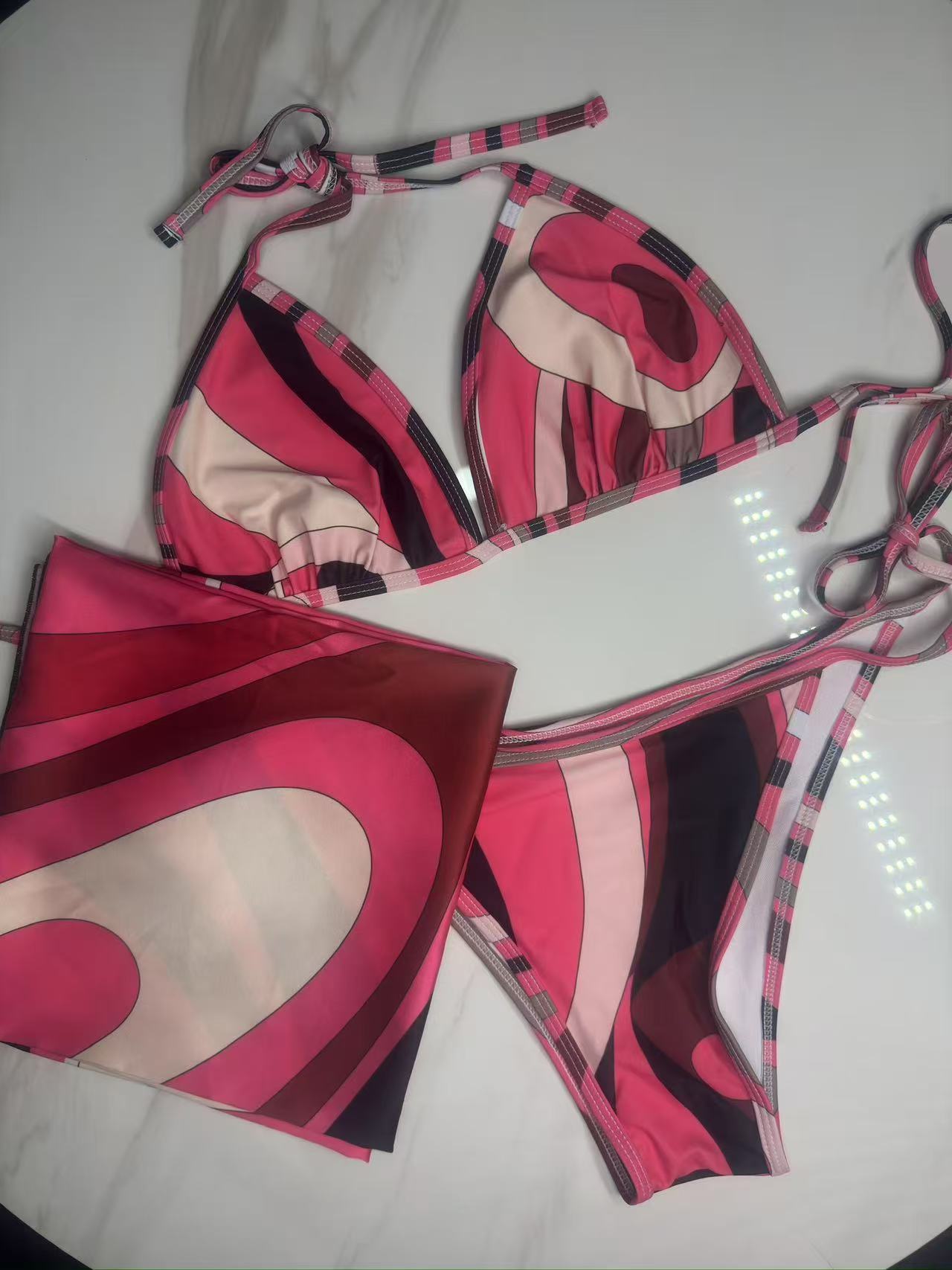 Pucci Bathing Suit Womens Swimwear Designer One-Piece Swimwear Brand Bikini Sexy Beach Vacation Thong Bikini Set High Cut One Piece Thong Swimsuits Bikini 4D4