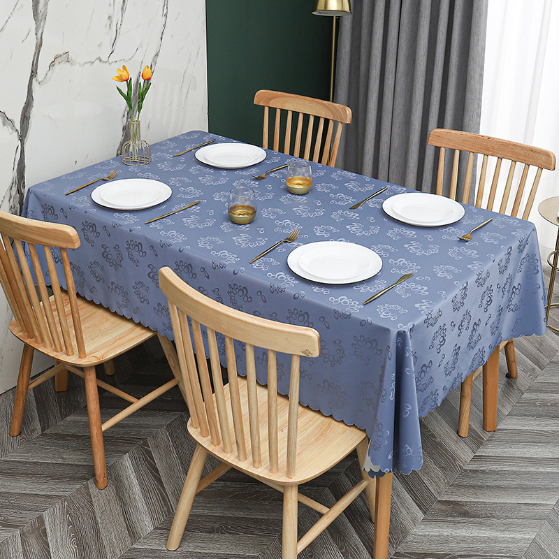 W53 simple non-slip PU waterproof, oil-proof, scalding-proof tablecloth tablecloth pvc household coffee table tablecloth rectangular