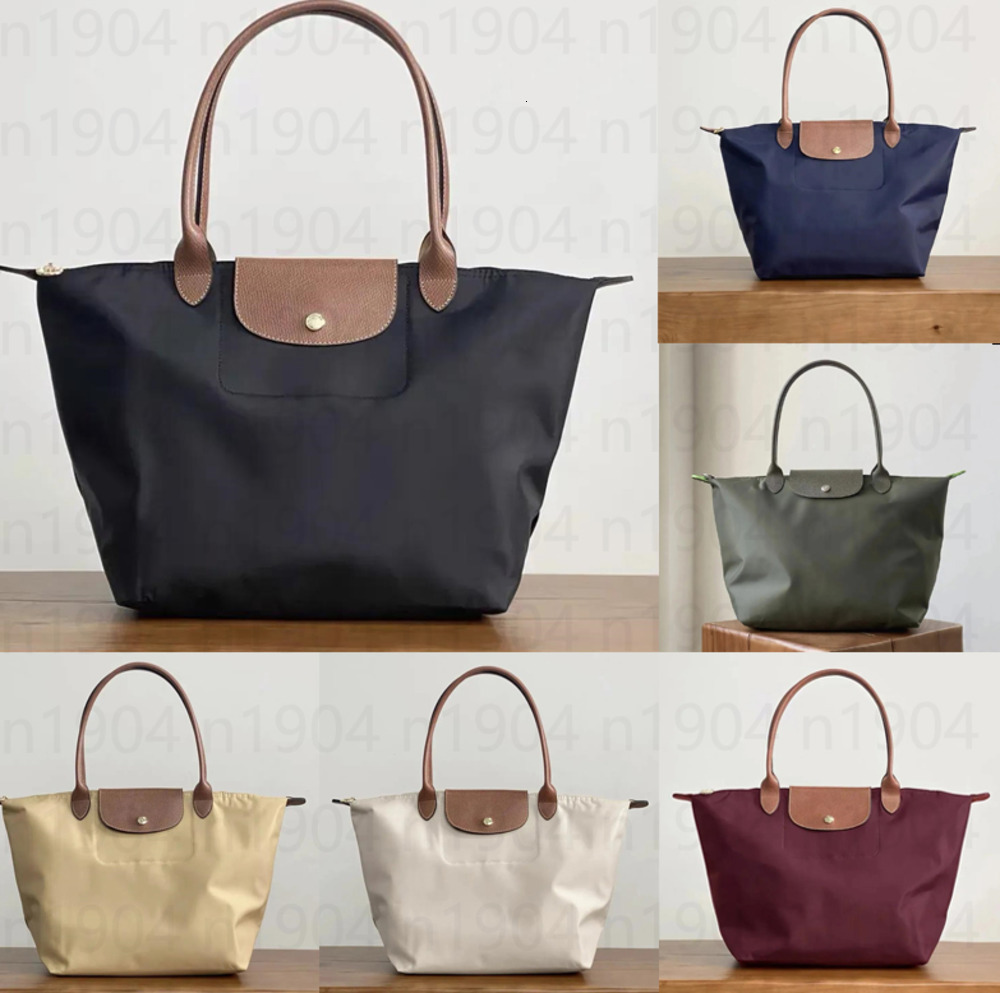 Free Shipping Designer Tote Womens French Nylon Shoulder Casual Canvas Waterproof Long Handle Longes Champly Bag Large Capacity High quality andbag6