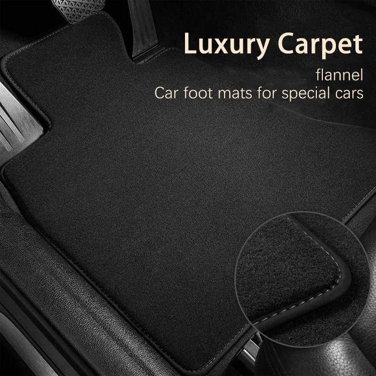 Thickening Front Car Floor Mats Velour For Hyundai Tucson 2015 to 2020 Waterproof Carpet Auto Liners 4pc