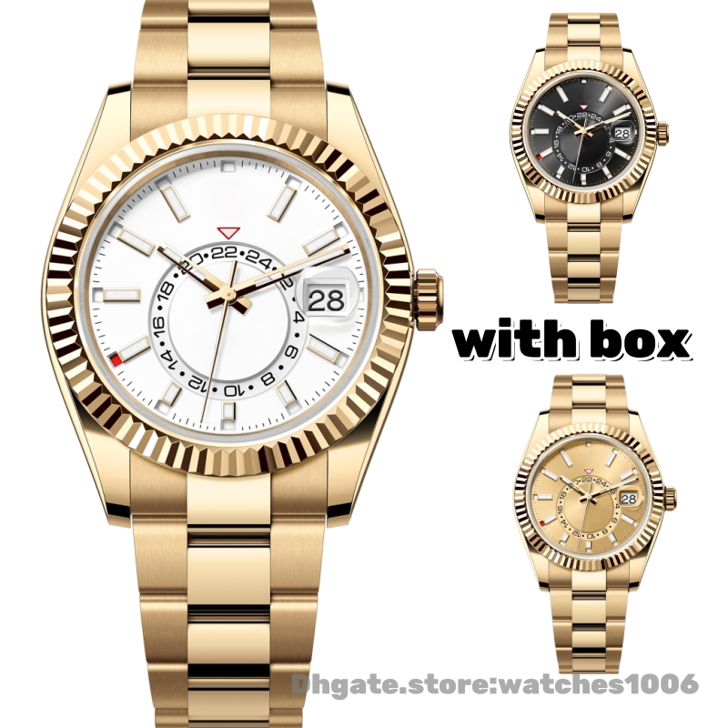 Luxury Mens watch Automatic Mechanical Watch Designer Watches 42MM Classic wristwatch Luminous waterproof Stainless steel Fashion watch Sport watch with gift box