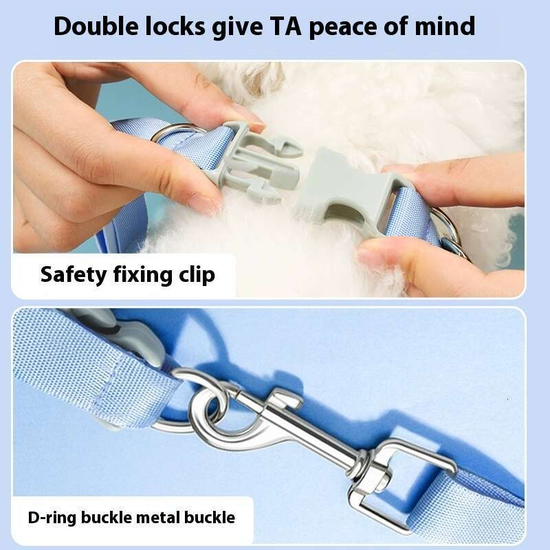 dog back traction rope adjustable small and mediumsized dogs with a vest style chest strap for outdoor walking the rope does not tighten the neck