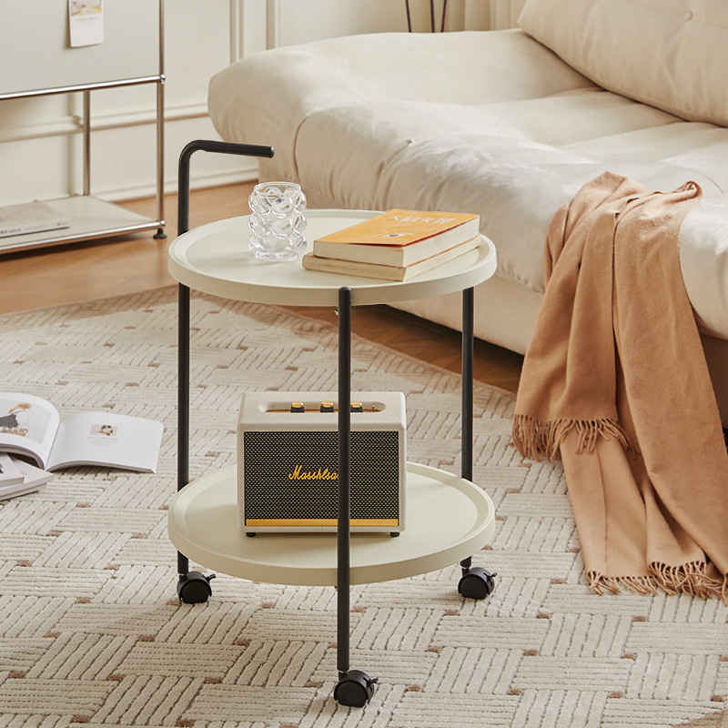 M9181 Modern simple storage rack movable shelf simple small coffee table