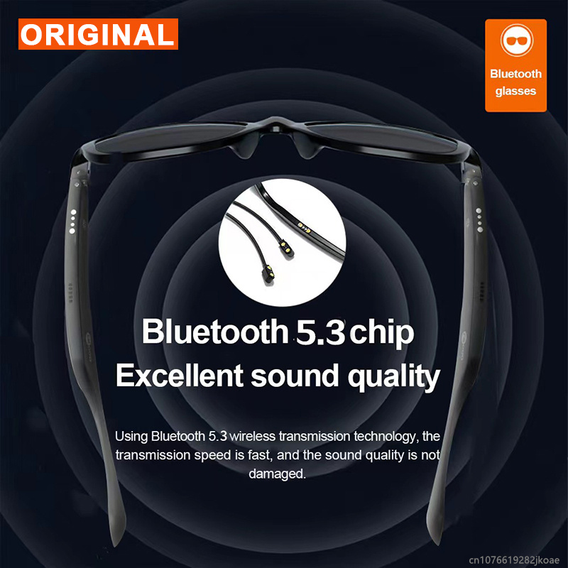 New C8 Lite Glasses Earphones Wireless Bluetooth HD Mic Call Headphones Light Weight Sunglasses Earbud HiFi Stereo Driving Headset