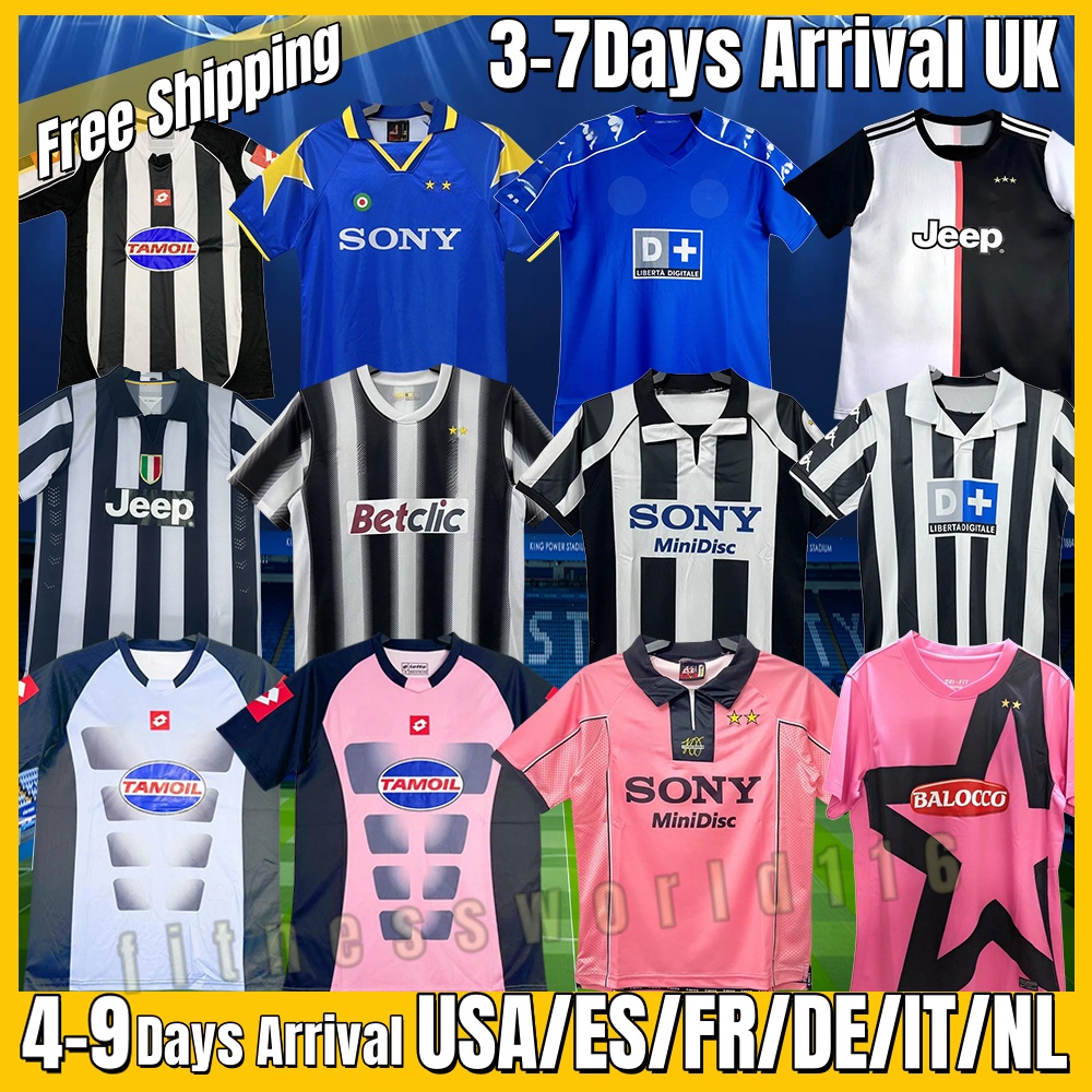 Retro soccer Jerseys KIT DEL PIERO Conte PIRLO Marchisio INZAGHI Vintage 92 95 96 97 98 99 01 02 03 04 05 94 95 ZIDANE Maillots DAVIDS BOKSIC shirt POGBA Short sleeve long