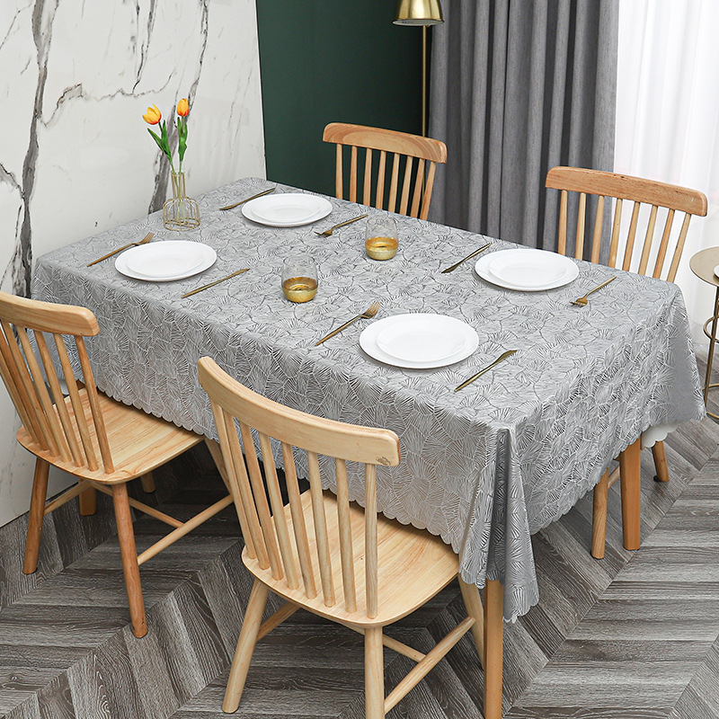 W52 simple non-slip PU waterproof, oil-proof, scalding-proof tablecloth tablecloth pvc household coffee table tablecloth rectangular