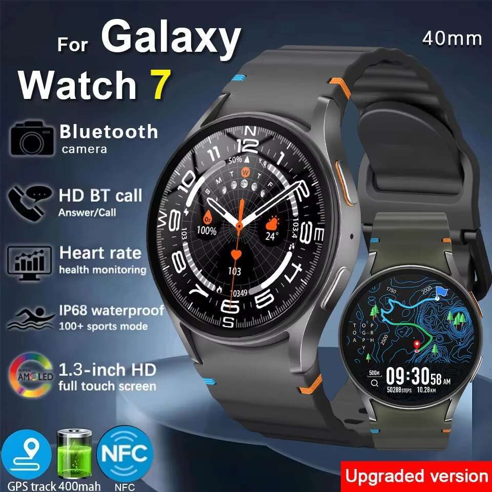 2025 New Galaxy 7 Mini Ultra Men Video GPS NFC Heart rate 40mm AMOLED Fiess Tracker Health Smart Watch Woman