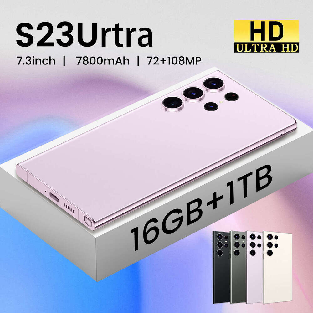 S23 Ultra 7.3-inch large screen high-end Android 13 smartphone with touch pen