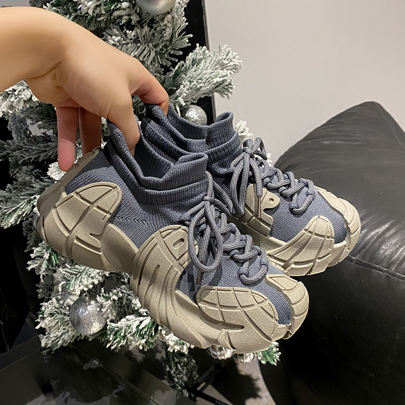 Shoes For Women's Sneakers Tennis Summer Outdoor Breathable Mesh Casual Hiking Sports Fashion Designer Luxury Walking Running Shoes Knitted Socks
