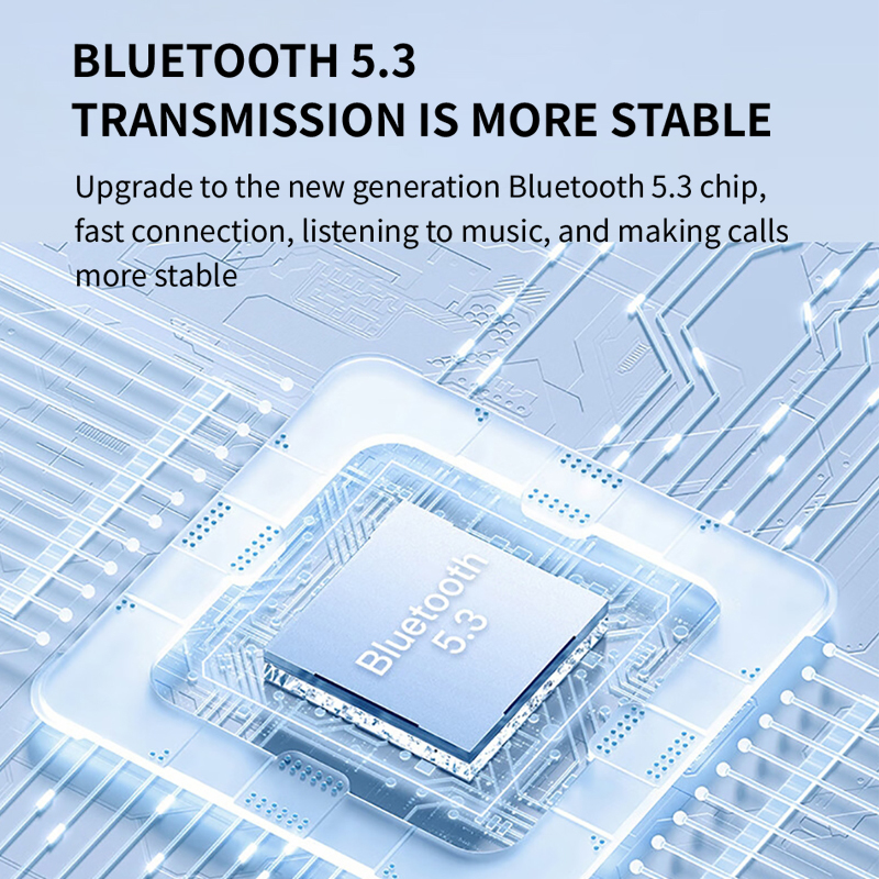 New V12 Ear Clip Earphone Wireless Bluetooth 5.3 Headphones Sports Gaming Open Headset HiFi Stereo Earbuds 350mAh Long Standby