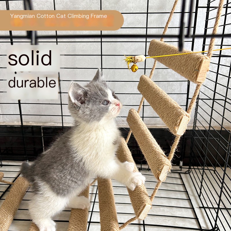 Sturdy, Multi-Level Pet Staircase: Compact Carpeted Ramp for Cats Upstairs