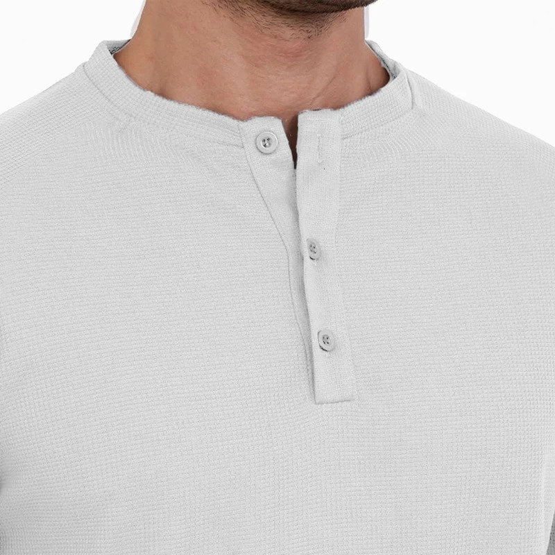 Mens waffles casual oversized Tshirt summer knitted short sleeved shirt basic solid color lightweight breathable streetwear 250430Z