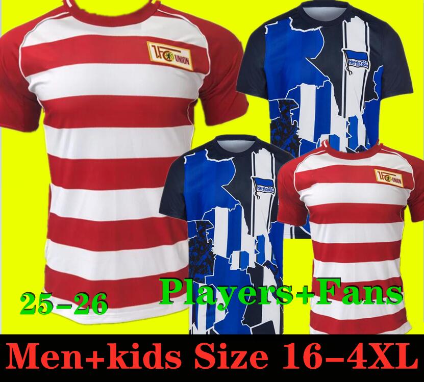 26 26 Hertha BSC Soccer Jerseys 2025 2026 Limited Version PIATEK CUNHA CORDOBA DARIDA STARK Union Berlin KRUSE Haraguchi TRIMMEL TEUCHERT FRIEDRICH football shirt