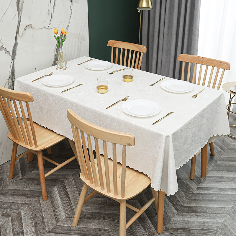 W51 simple non-slip PU waterproof, oil-proof, scalding-proof tablecloth tablecloth pvc household coffee table tablecloth rectangular