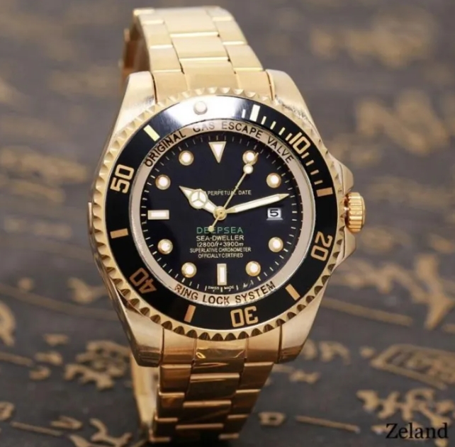 Deep Sea-Dwellers Rotex Brand Wrist Watches for Men Superplative Chronometer Quartz Watch High Quality Top Luxury 12800ft/3900m Clock Fashion Steel Strap Bracelet