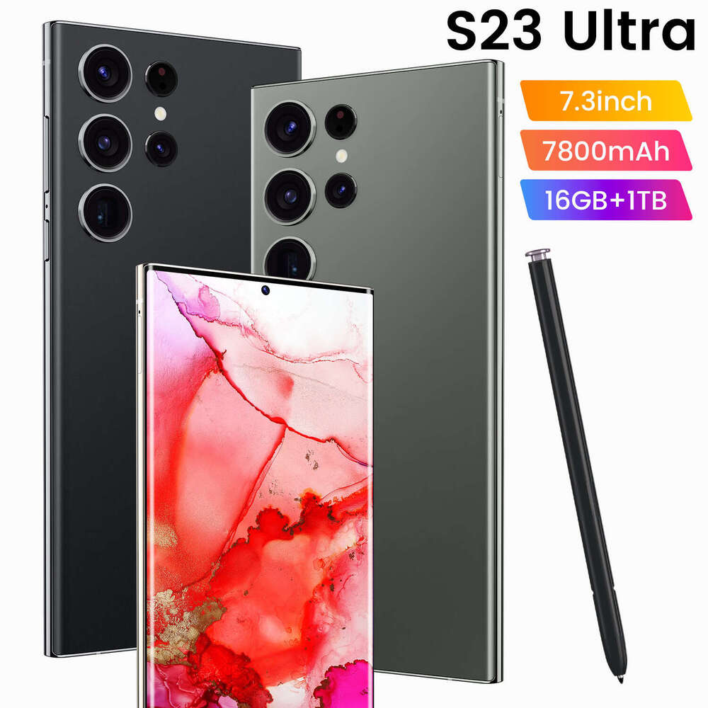 S23 Ultra 7.3-inch large screen high-end Android 13 smartphone with touch pen